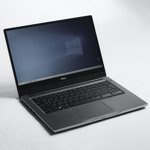 Dark Grey PC Laptop on light grey backdrop